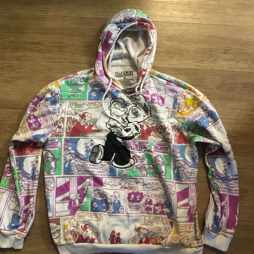 Popeye comic strip hoodie